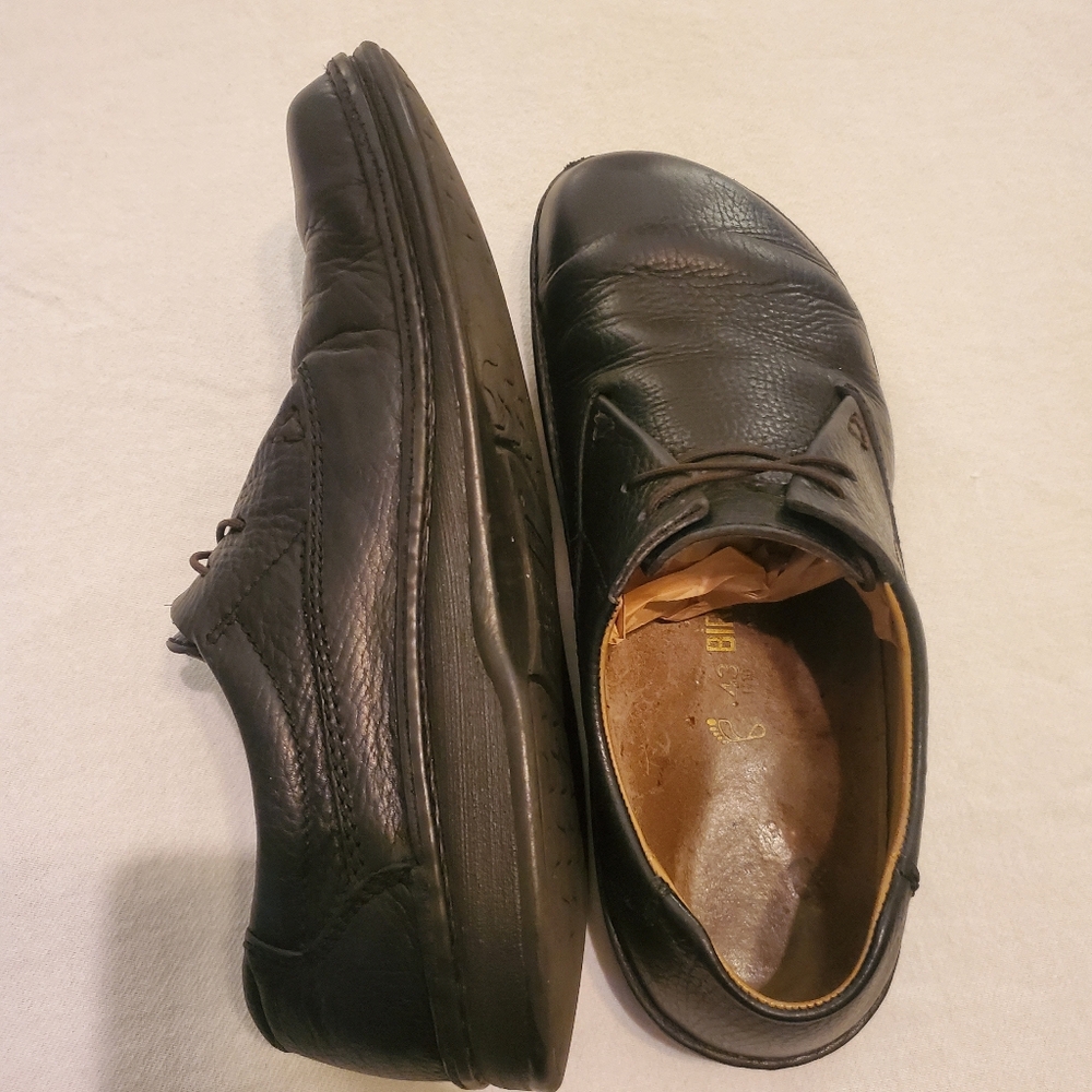 BIRKENSTOCK Vintage Footprint Memphis‎ Black Leather Oxford Derby Shoes Men's 10 - Picture 5 of 11